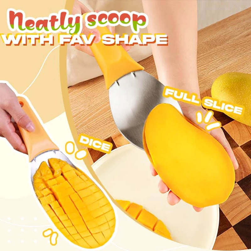 Multi-purpose Mango Slicer Scooping Sked