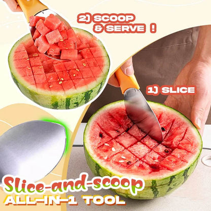 Multi-purpose Mango Slicer Scooping Sked