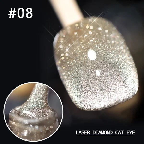 💎Laser Diamond Cat Eye Nagellack