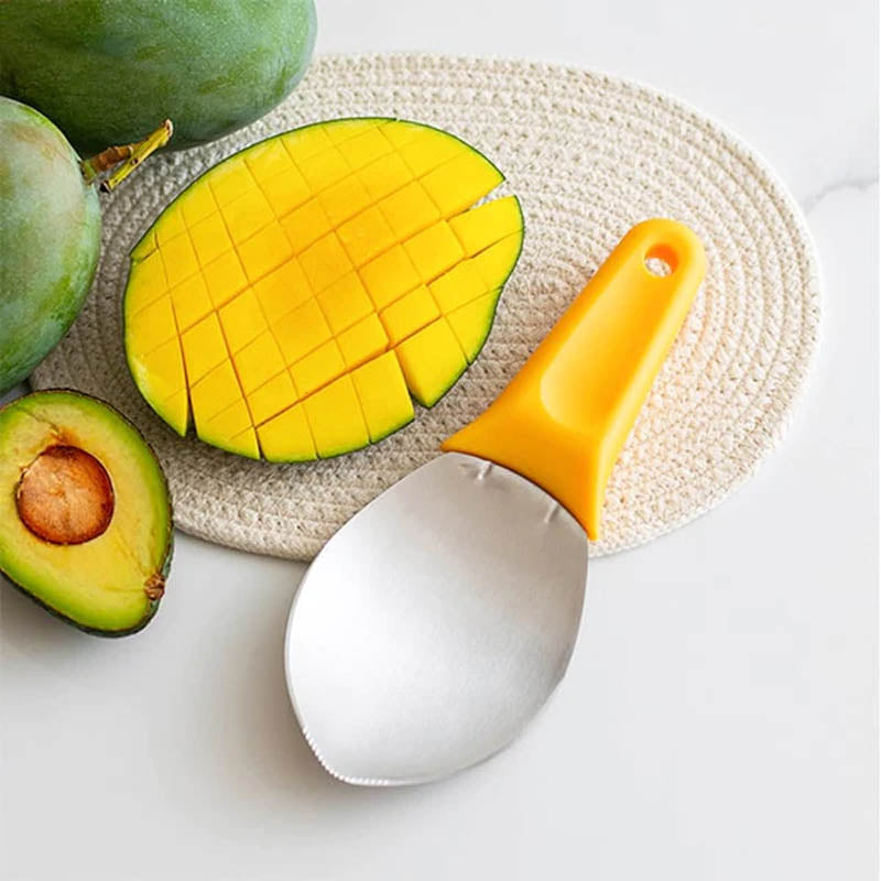 Multi-purpose Mango Slicer Scooping Sked