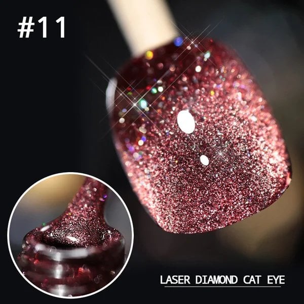 💎Laser Diamond Cat Eye Nagellack