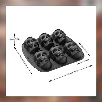 Dödskalle Silikon Tårtform