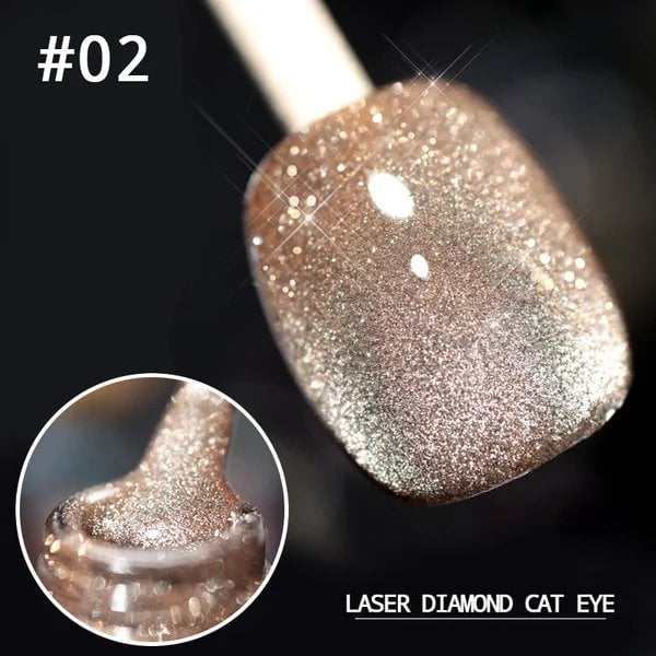 💎Laser Diamond Cat Eye Nagellack