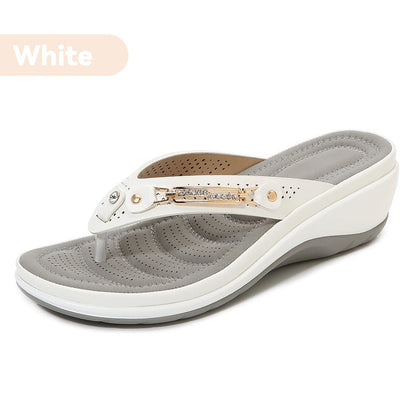 Kvinnor Soft Cushion Flip Flops Arch Support Sandaler Tofflor