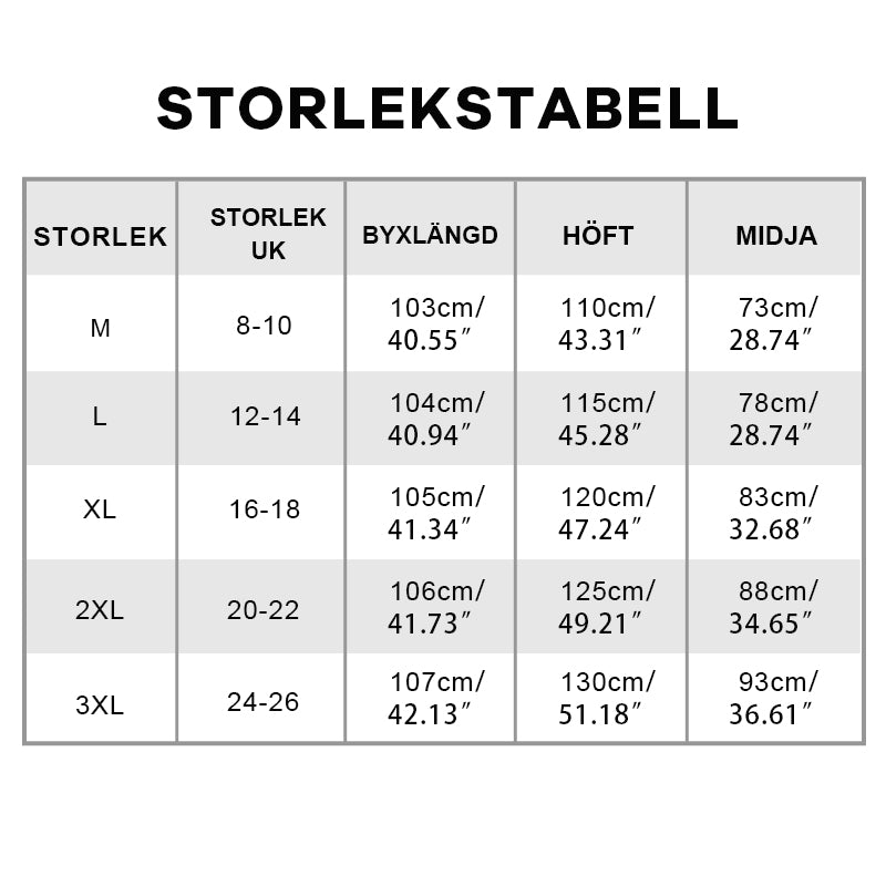 ⏳Högelastiska byxor med flera fickor