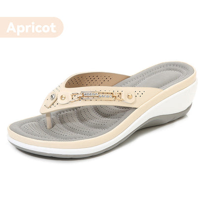 Kvinnor Soft Cushion Flip Flops Arch Support Sandaler Tofflor